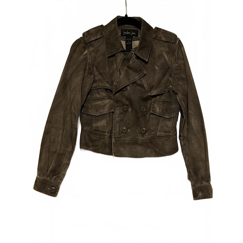 London Jean Brown Cotton Jacket Size Small